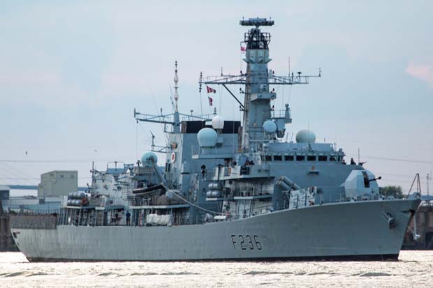 HMS MONTROSE VISITS LONDON