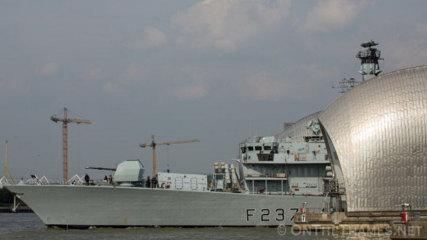 HMS WESTMINSTER VISITS LONDON