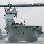 HMS Ocean departs London